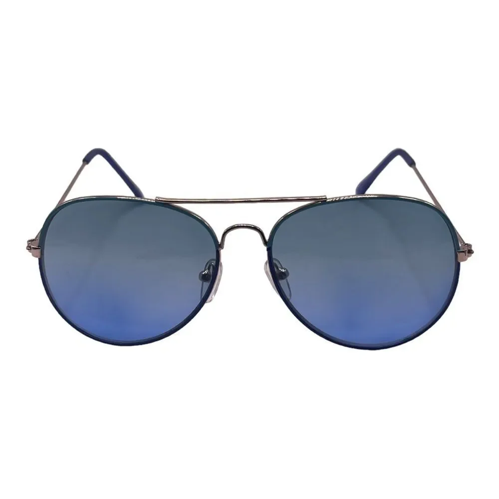 CREWCUTS Gold Aviators with Blue Variated Lenses
